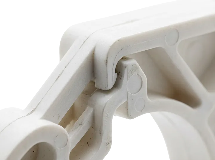 Endüstriyel 3D baskı teknolojisi ile üretilmiş, hassas yüzeyli prototip parça örneği.