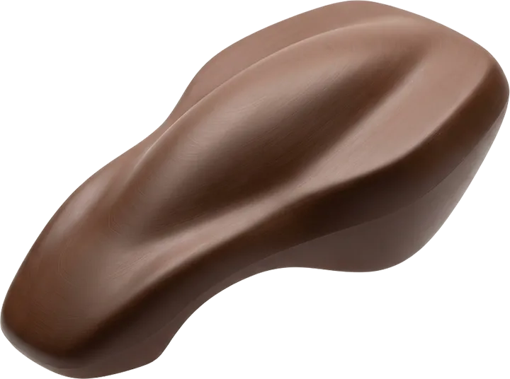 CNC işleme merkezinde master model üretimi için kullanılan standart yoğunluklu kahverengi modelleme bloğu.