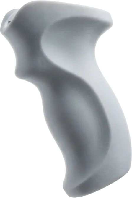 urun-gelistirme-ergonomik-tasarim-prototip Ürün geliştirme süreçlerinde ergonomi testleri ve form doğrulaması için üretilmiş, organik hatlara sahip endüstriyel tasarım prototipi.